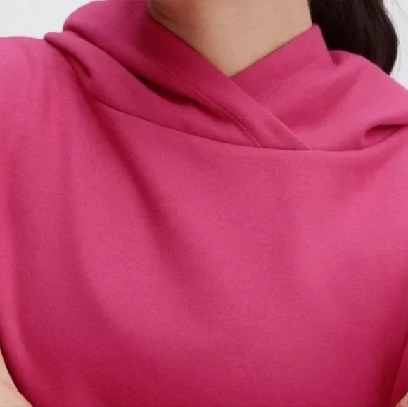 Fabletics Eco Go-To Pocket Hoodie Dark Fuchsia 2X - Picture 10 of 10